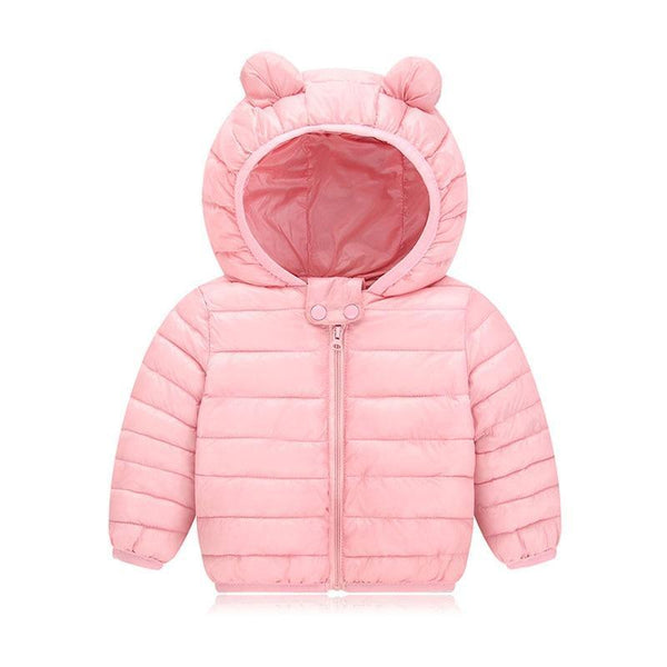 Winter Padded Jacket For Baby Boys Girls  Kids Warm Outerwear Coat For Baby Jacket Newborn Clothes With Bear Ears Design