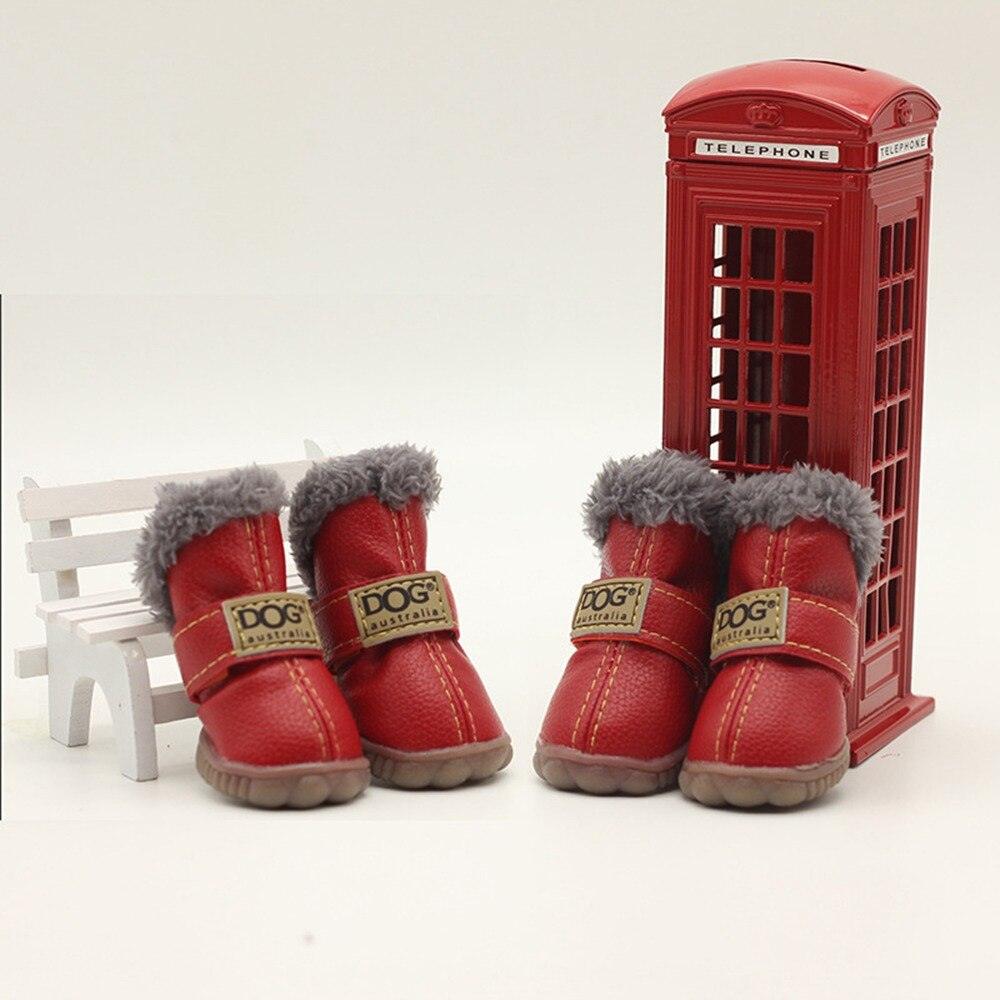 Dog Australia Waterproof Fleece-Lined Warm Dog Snow Boots