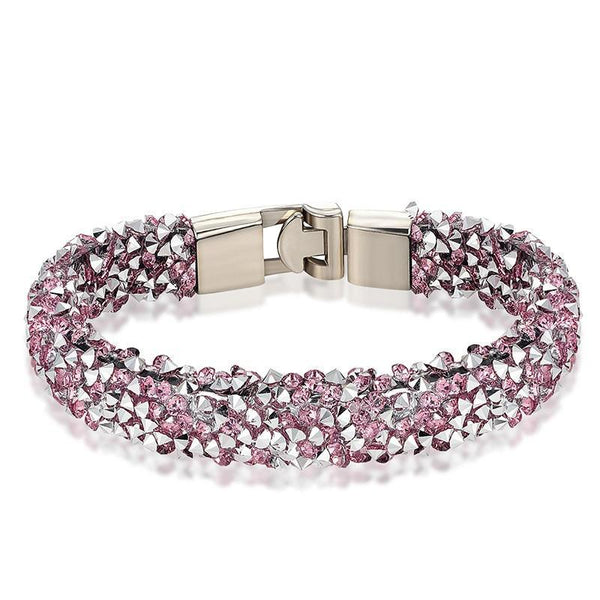 New Modern Fashion Luxury Crystal Shiny Bracelet Amazing Copper Alloy Elegant Bracelet Valentine's Day For Women