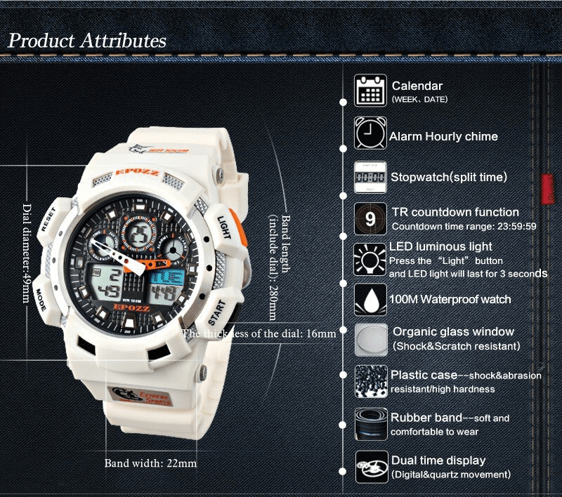 STEVVEX Fashion Luxury G Style Military Men's Sports Digital Watch Male Analog Wristwatch Diver For Men's and Boys