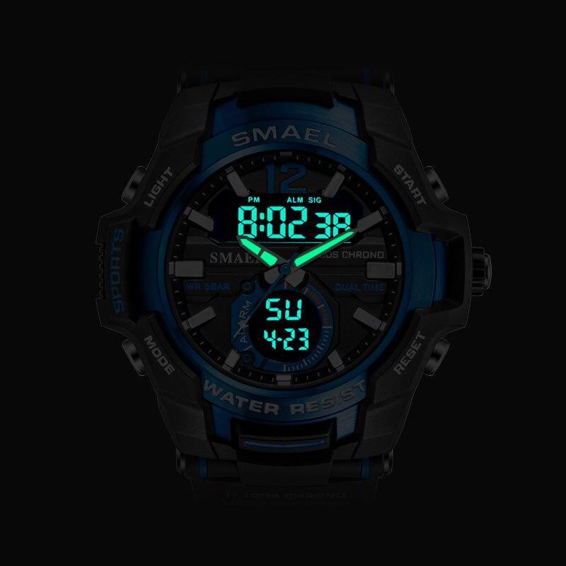 New Modern Luxury Sport Watch For Men Fashion Casual Alarm Clock 50M Waterproof In Military Chrono Dual Display Style Wristwatches Relogio Masculino