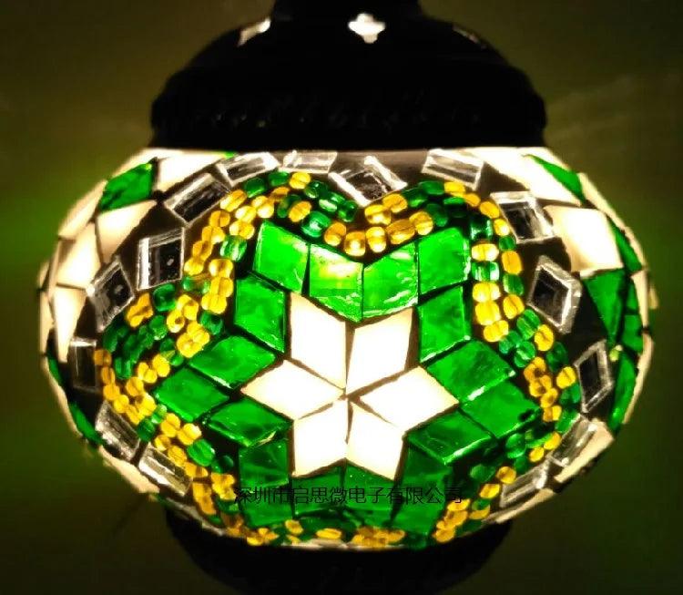 New style Turkey Ethnic Customs Handmade Lamp Romantic Cafe Restaurant Bar Tree Pendant Light Bar Mosaic Pendant Lamp