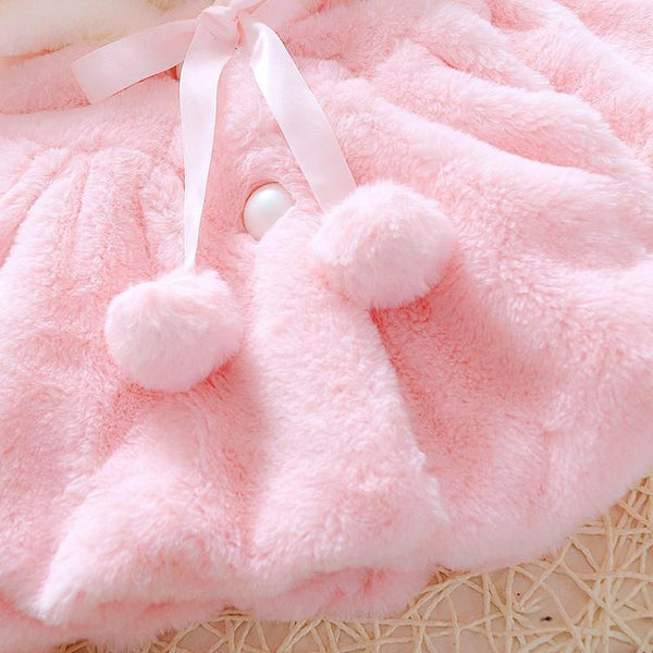 Baby Girls Coat Winter Spring Baby Girls Princess Coat Jacket Rabbit Ear Hoodie Casual Outerwear For Girl Infants Clothing Jacket Luxury Style