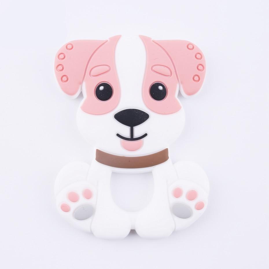 BPA Free Food Grade Silicone Teethers Cartoon Animals Shape Pacifier Clips, Accessories Baby Teething 1pc