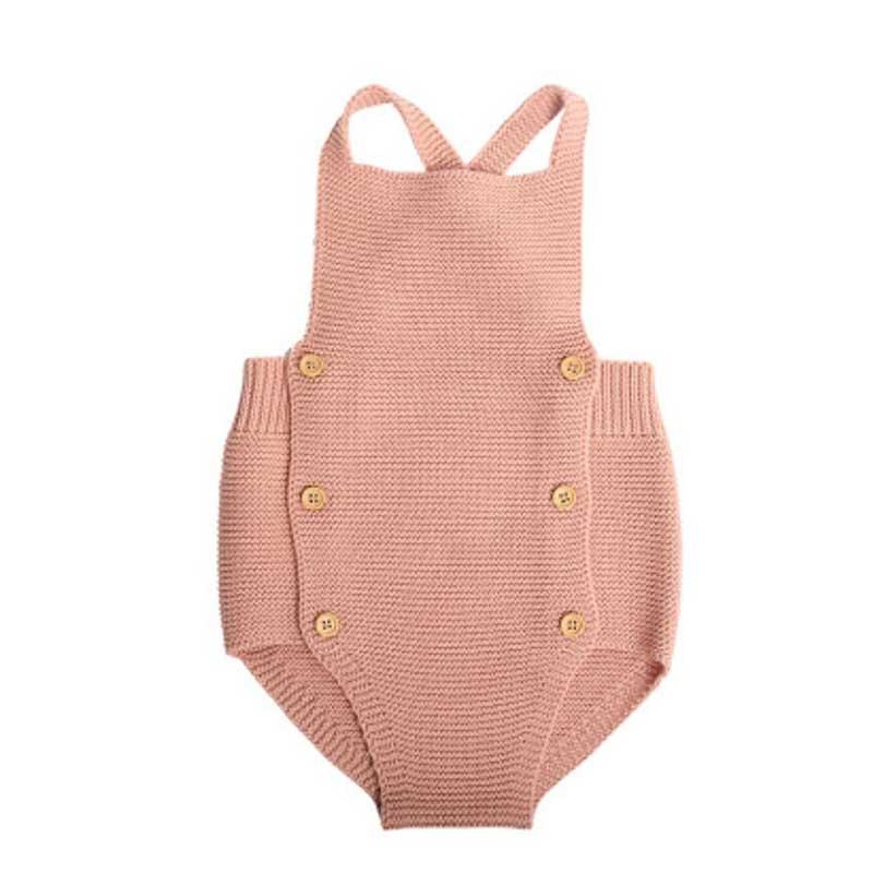 Baby Girl Knitted Clothes Rompers Jumpsuit Cotton Infant Baby Girl Romper In Retro Style For Girls