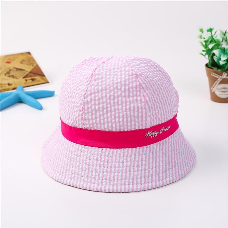Lovely Baby Hat Soft Cotton Bucket Hat For Baby Boys and Girls Cartoon Bear Star Prints Cap Kids Fishing Hat
