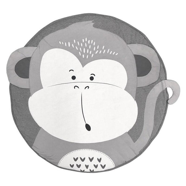 Play Mat Cartoon Animal Baby Mats Newborn Infant Crawling Cotton Round Floor Carpet Rugs Mat for Kids Room Nursery Decor