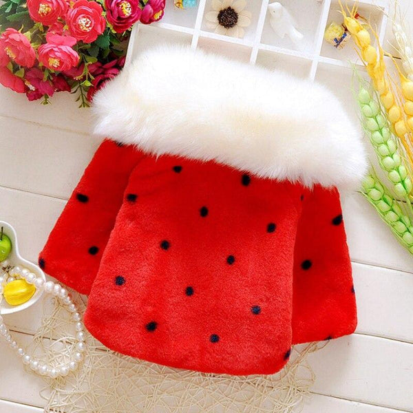 Baby Toddler Clothes Cute Fleece Fur Winter Warm Coat / Jacket for Kids Outerwear