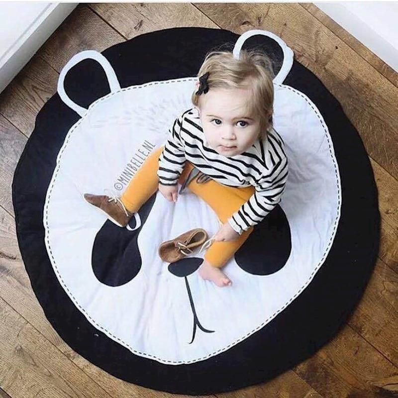 Baby Kids Play Mat Cotton Game Mat Room Floor Round Carpet Rug Children Tent Camp Mat Baby Yym Kids