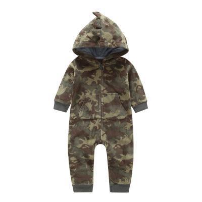 Modern Colorful Interesting Newborn Baby Unisex Warm Clothing Long Sleeved Cotton Romper For Kids