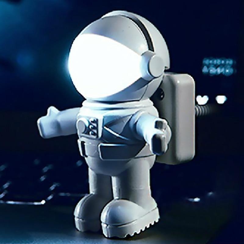 Modern Flexible Led Desk Lamp Flexible USB Nigh Lamp WIth Eye Protection For Keyboard Reading Light On  Astronaut Home Living Room Decor Design