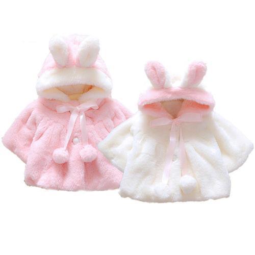 Newborn Baby Girls Fur Winter Warm Coat Cloak Jacket For Girls In With Cozy and Warm Material