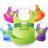 Modern Baby Plastic Bibs Waterproof Lunch Bibs for Boys & Girls Infants Silicone Feeding Baby Saliva Waterproof Aprons for Baby