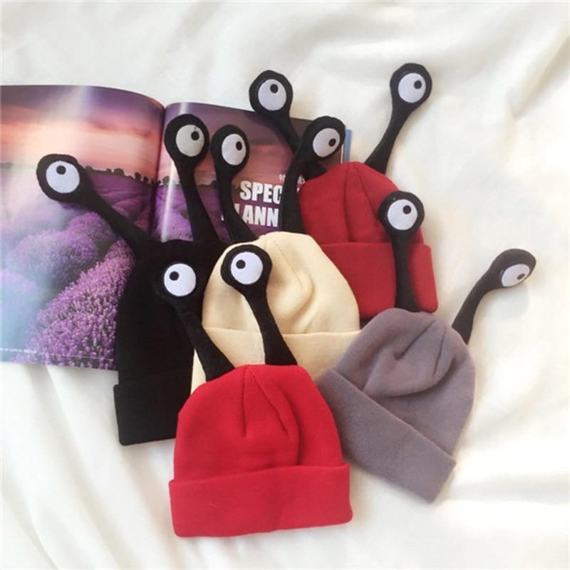 Funny Kids Hats Boys Girls Caps Long Eye Knitted Winter Hats Crochet For Kids In Modern Interesting Design