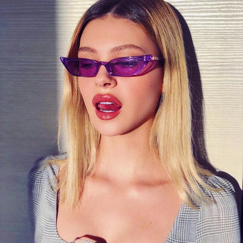 New Women Cateye Vintage Small Sunglasses Brand Designer Retro  Female Lady Eyeglass Cat Eye In Vintage Old Style