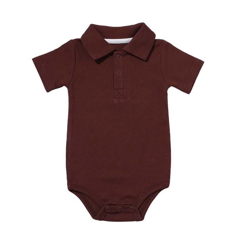 Summer Baby Boy/Girl Turn-down Collar Rompers Infant Newborn Cotton Clothes Jumpsuit