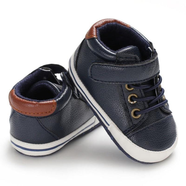 Newborn PU Leather Shoes Winter Fashion Baby Soft Sole Canvas Sneakers 0-12 Months Baby Boy And Girl