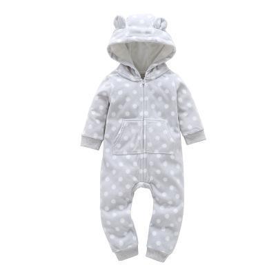 Modern Colorful Interesting Newborn Baby Unisex Warm Clothing Long Sleeved Cotton Romper For Kids