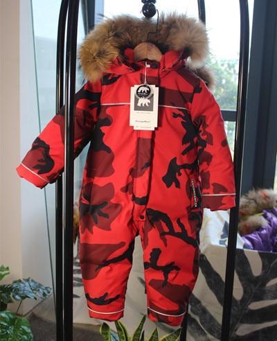 Modern Trend NEW Children's Clothing Jacket Snow Wear Coat Jumpsuit for Girls And Boys Winter Ski Suit For Kids