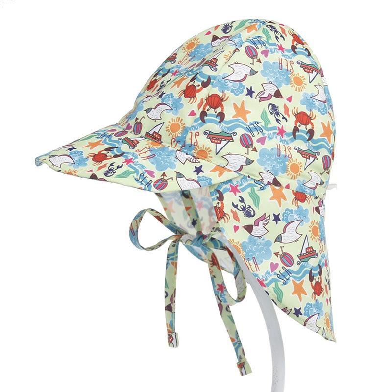 Baby Adjustable Sun Travel Beach Caps Summer Swimming Hat for Boys Girls Kids Sun Hat In Modern Design