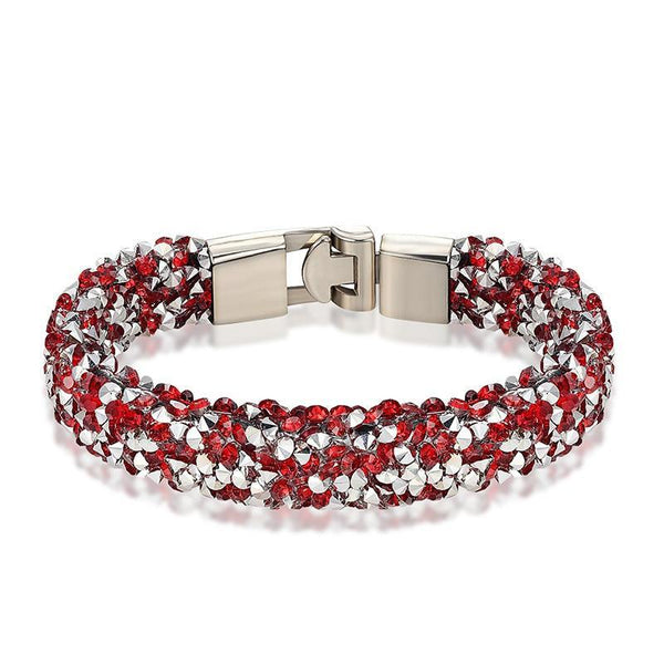 New Modern Fashion Luxury Crystal Shiny Bracelet Amazing Copper Alloy Elegant Bracelet Valentine's Day For Women