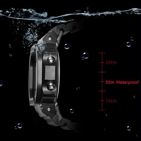 Luxury Modern Sports Watch With Led Digital Display Waterproof 50M Military Famous Unisex Watch For Man and Woman