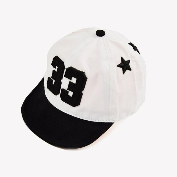 Cotton Baby Adjustable Letter Baseball Caps For Boys & Girl Hats Children Snapback Hip-Hop Sun Hat In Modern Style