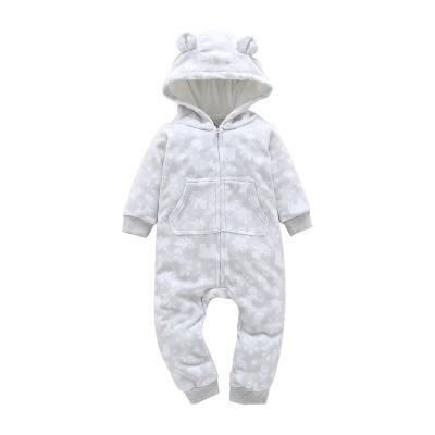 Modern Colorful Interesting Newborn Baby Unisex Warm Clothing Long Sleeved Cotton Romper For Kids