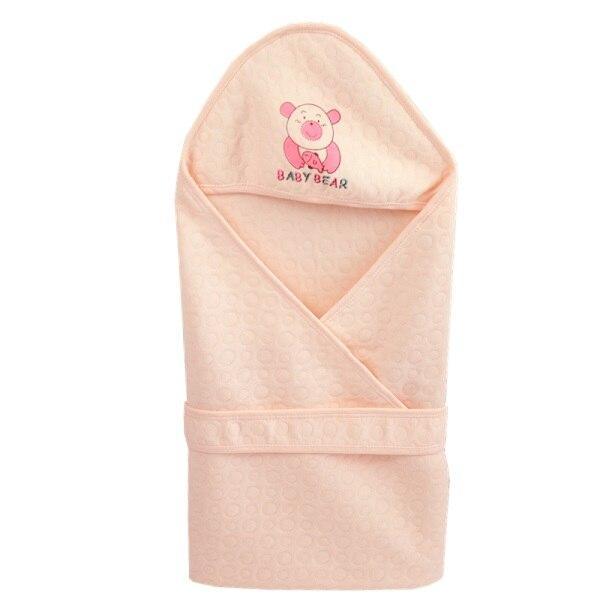 Baby Blanket Infant Cotton Breathable Envelop Swaddle Blankets For Newborn Baby Hooded Sleepsack