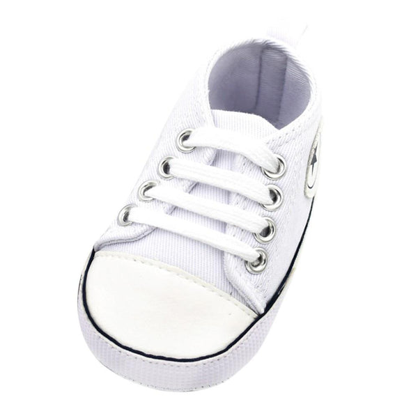 Classic Canvas Newborn Baby Boys Girls First Walkers Toddler Soft Sole Anti-slip Sneakers