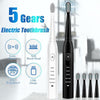Electric Toothbrush Rechargeable Ultrasonic Washable Electronic Whitening Waterproof Teethbrush Head Replaceable Perfect For Cleaning Teeths