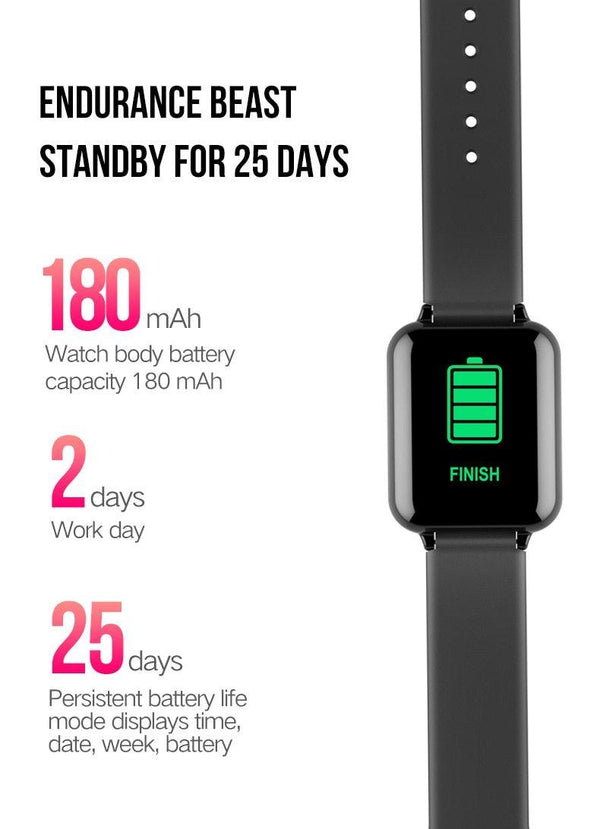 Modern B57 Smart Watch With Waterproof IP67 Protection and Heart Rate Monitor & Blood Pressure Sport Unisex Watch For Men and Women Smartwatch