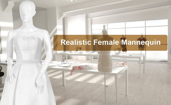 5.8 ft Plastic Female Mannequin Adjustable Detachable Manikin with Metal Stand