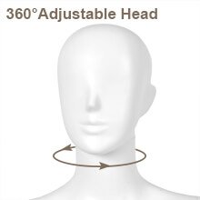 5.8 ft Plastic Female Mannequin Adjustable Detachable Manikin with Metal Stand