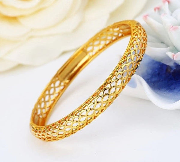 24K gold color bangle