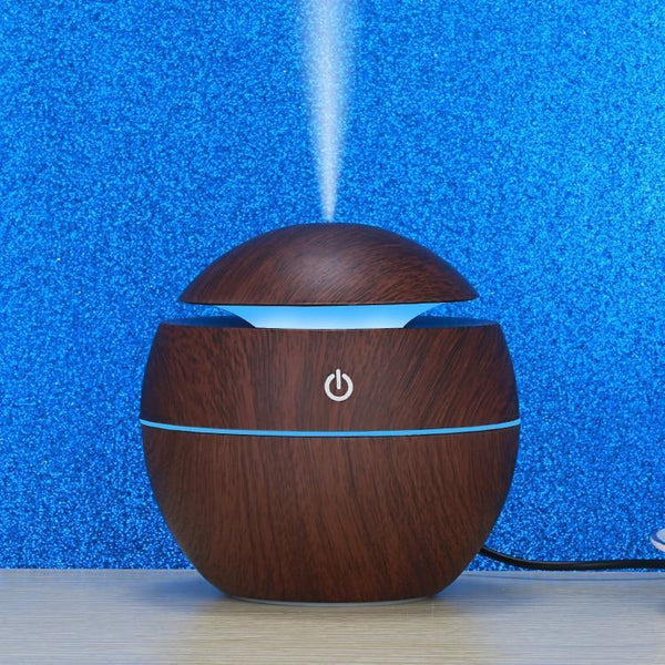 130ML USB Aroma Diffuser  Ultrasonic Cool Mist Humidifier Air  7 Color Change LED Night Light For Office Home