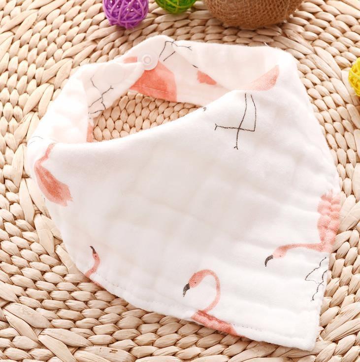 Baby Bibs Waterproof Triangle Cotton Cartoon Child Bibs Dribble Bibs Newborn Slabber Absorbent Cloth For Kids