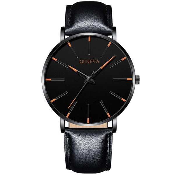 Minimalist Men's Fashion Ultra Thin Watch Simple Men Business Stainless Steel Mesh Belt Quartz Watch Relogio Masculino