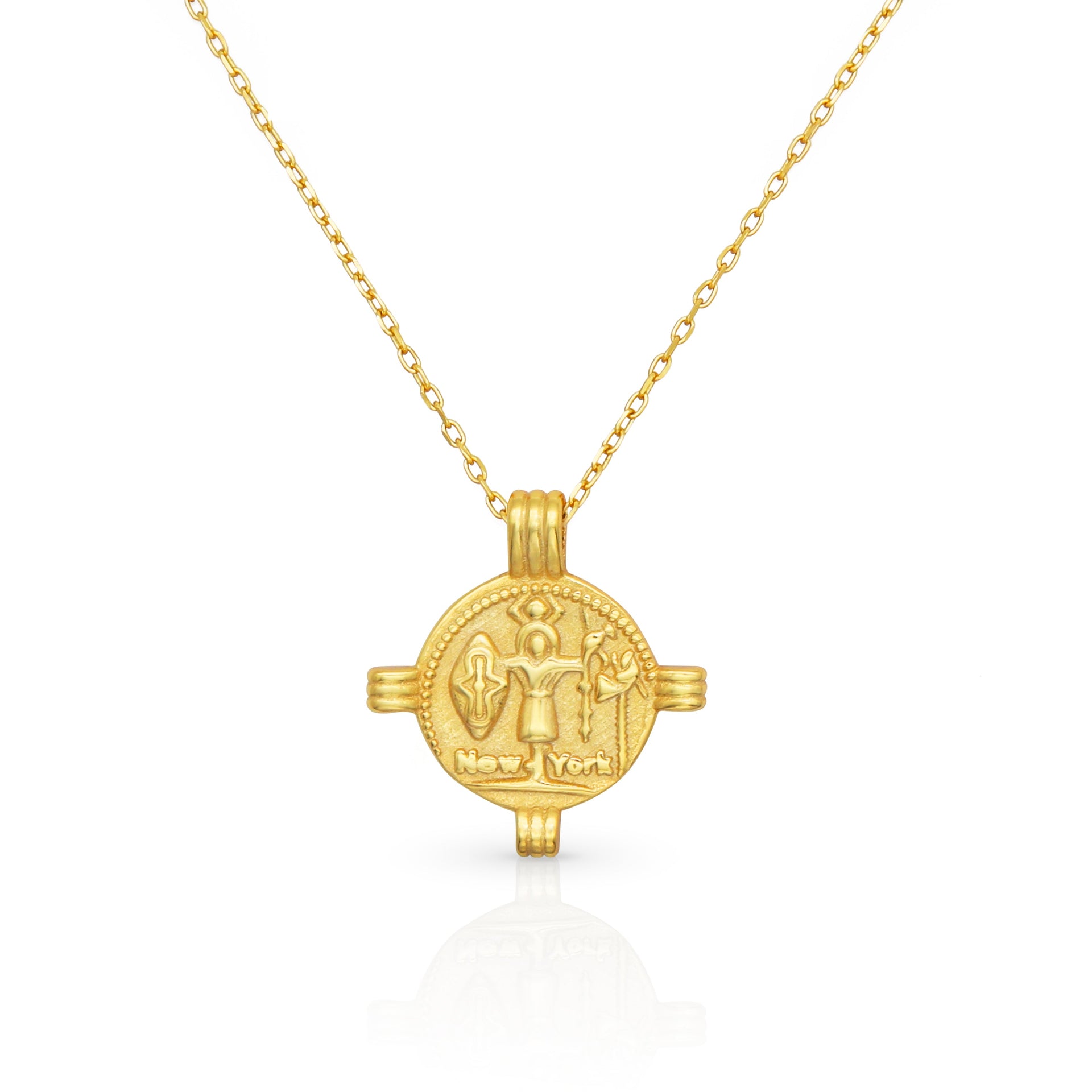 AUBREY CHARM GOLD NECKLACE