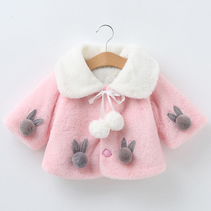 Princess Baby Girls Winter Thick Bownot Cloak Coat Flower for Childre With Flowers