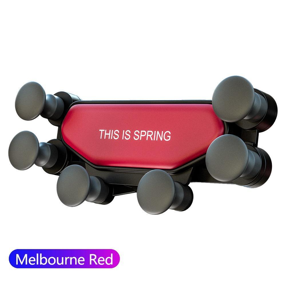 Gravity Car 360 Degrees Rotation Black Phone Holder GPS Stand Car Air Vent Clip Mount Universal Safe Phone Holders