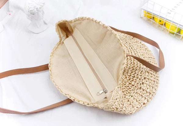 Round Straw Beach Bag - Sexikinis Swim