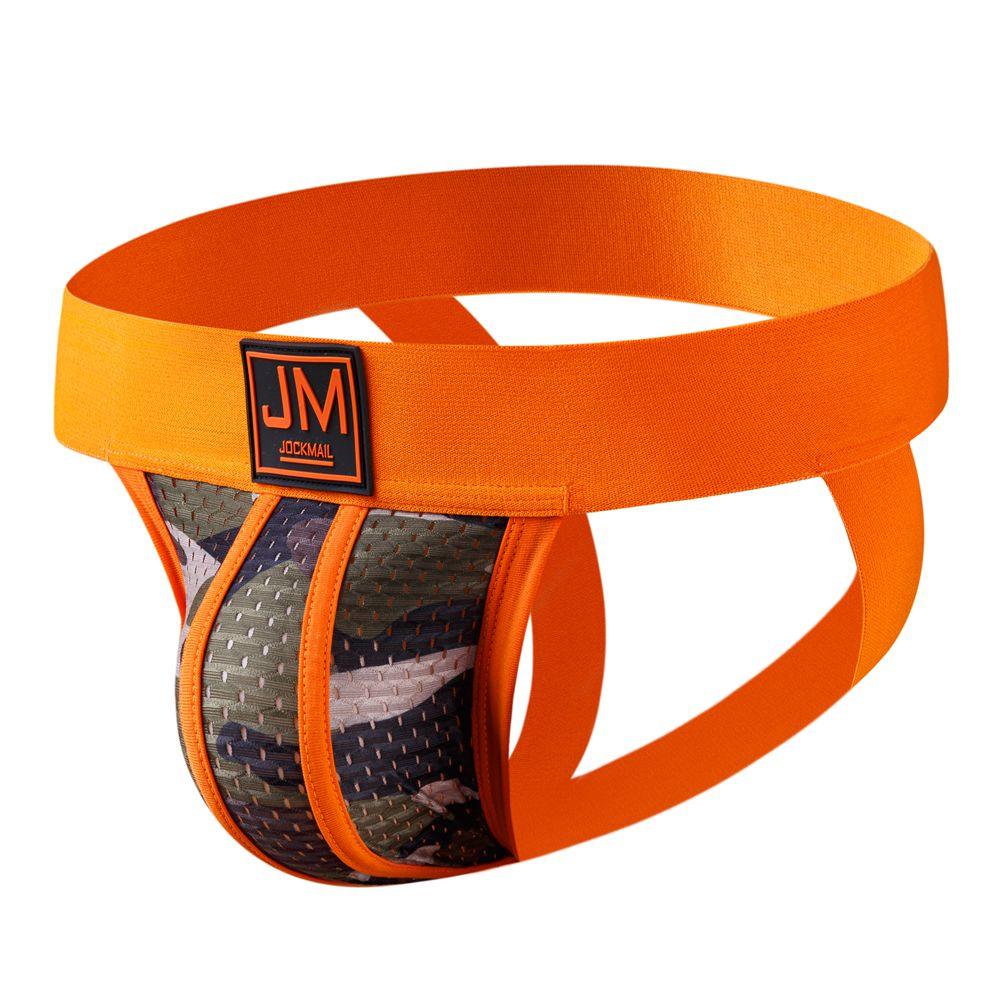 Men's JOCKMAIL JM233 - Camouflage Jockstrap Orange