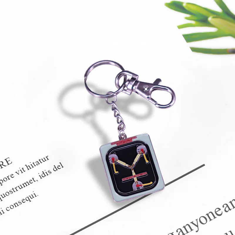 Back To The Future Delorean Flux Capacitor Keychain Sci-fi Movie Fans Cool accessory