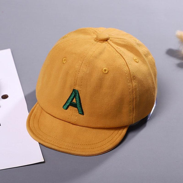 Cotton Baby Adjustable Letter Baseball Caps For Boys & Girl Hats Children Snapback Hip-Hop Sun Hat In Modern Style