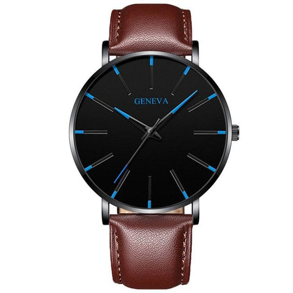 Minimalist Men's Fashion Ultra Thin Watch Simple Men Business Stainless Steel Mesh Belt Quartz Watch Relogio Masculino