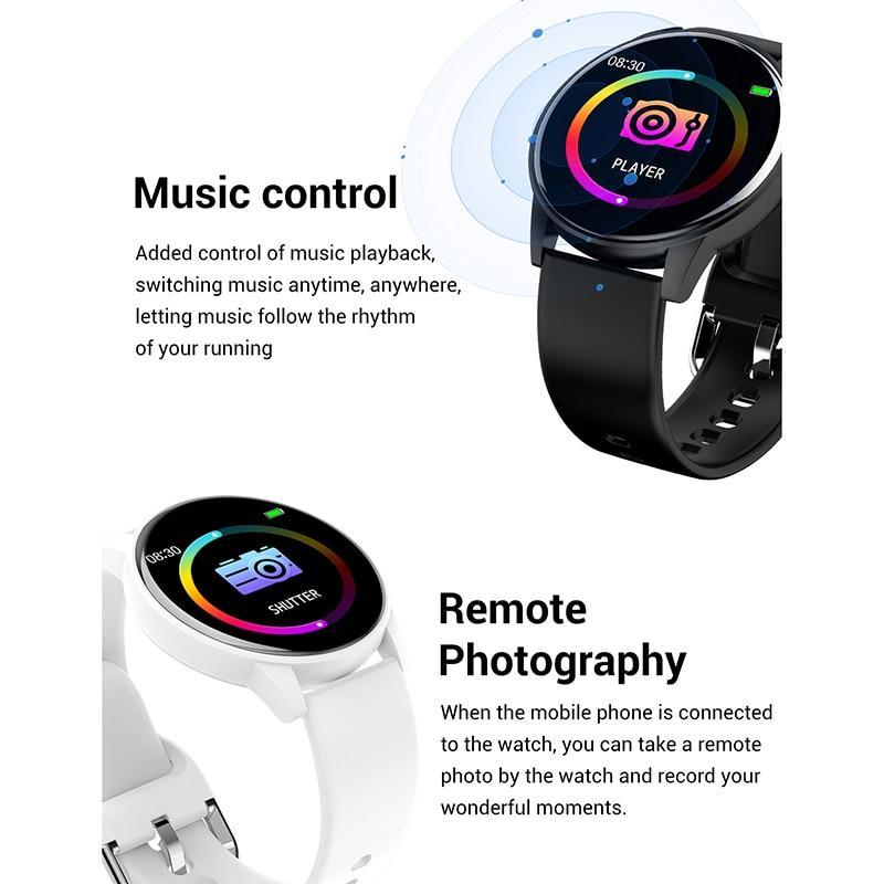 New Smart Unsiex Luxury Watch For Men and Women With 1.3 Color Screen and Heart Rate Blood Pressure For Sport Multifunctional Waterproof Smartwatch