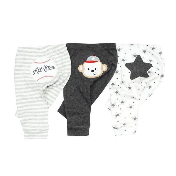 3/4PCS/SET Newborn Pants Cartoon Design Four Seasons Baby 100%Cotton Soft Girl Pants Baby Boy trousers Pants 0-24M For Kids