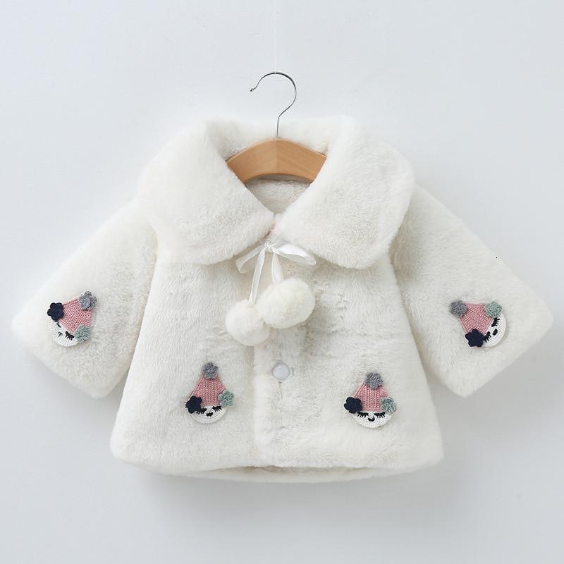 Princess Baby Girls Winter Thick Bownot Cloak Coat Flower for Childre With Flowers