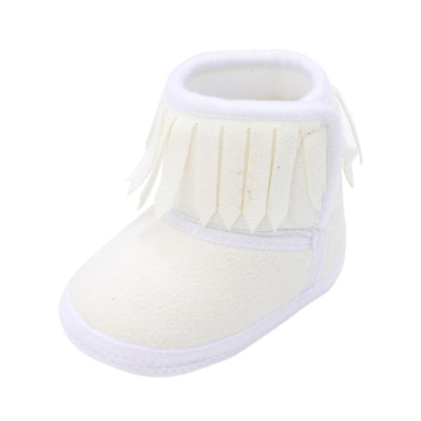 Cute Baby Infants Shoes Dot Knitting Boots Casual Non-slip Soft Soled Walking Shoes